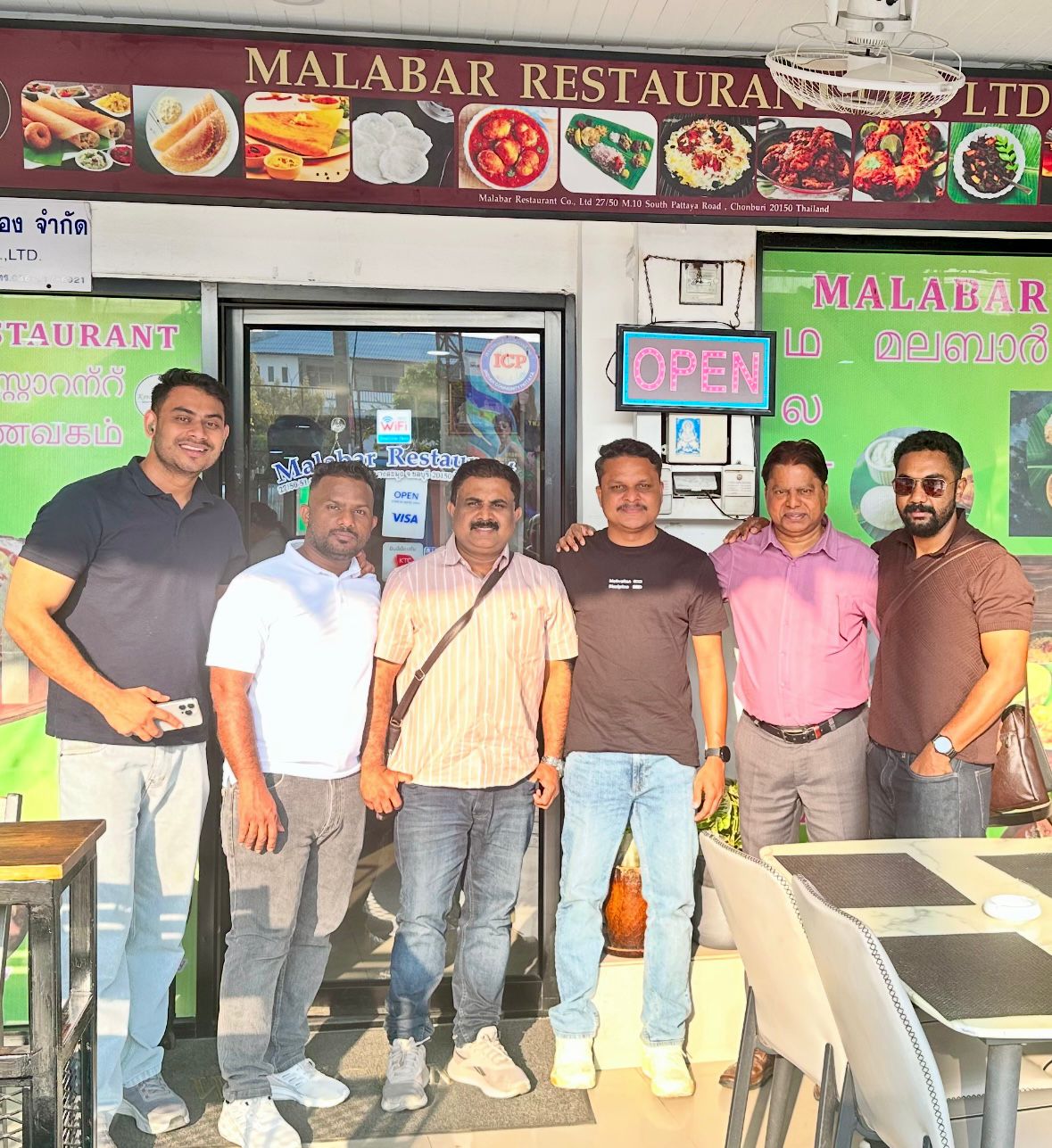 Men Group Photo Outside